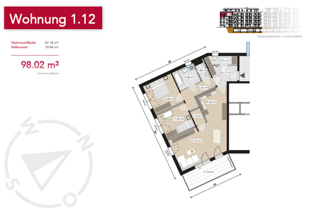 Wohnung 1.12