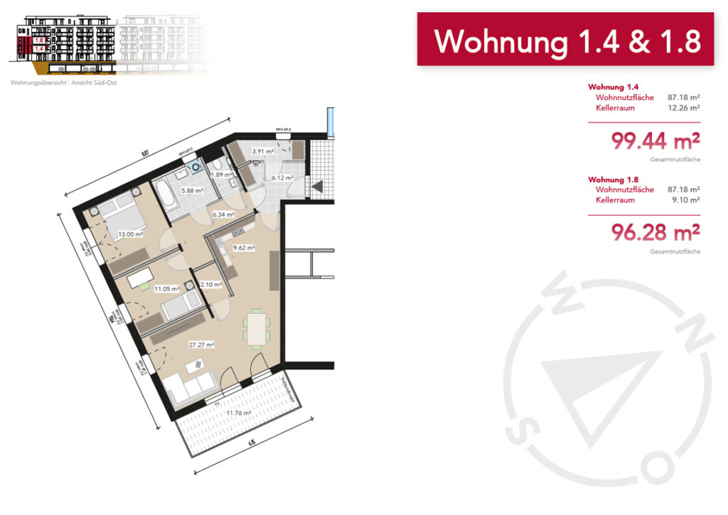 Wohnung 1.4