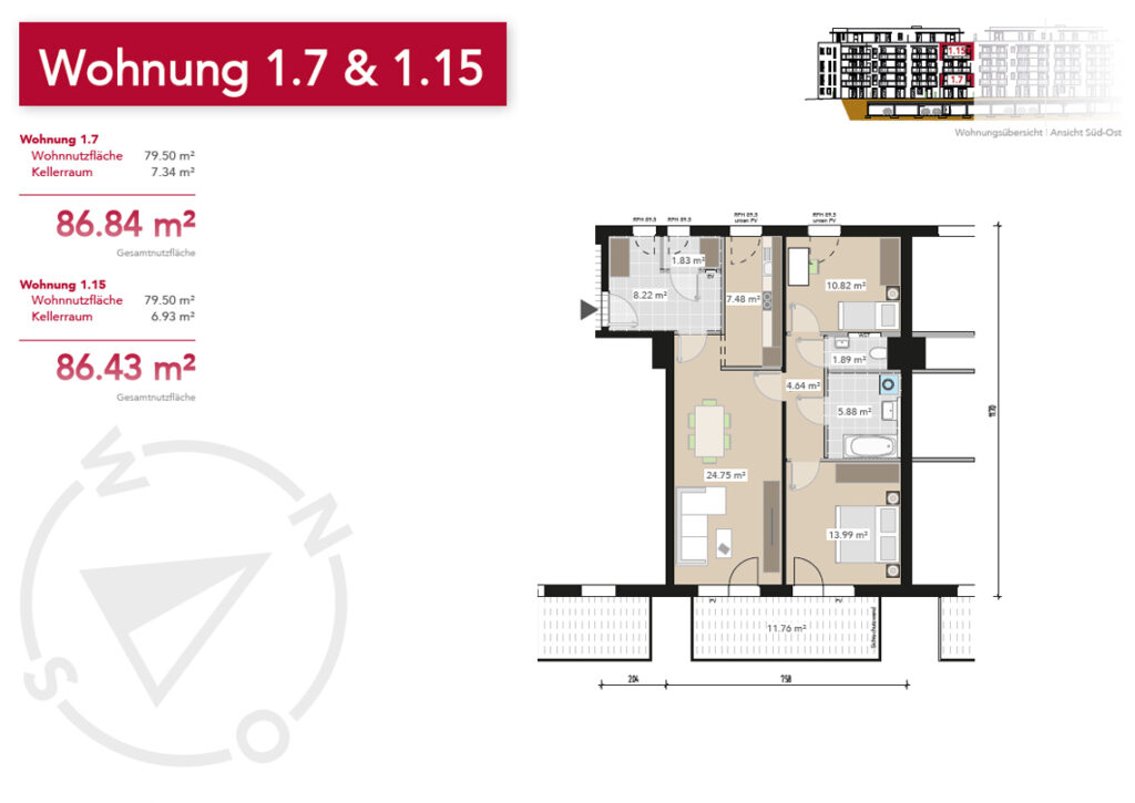 Wohnung 1.7