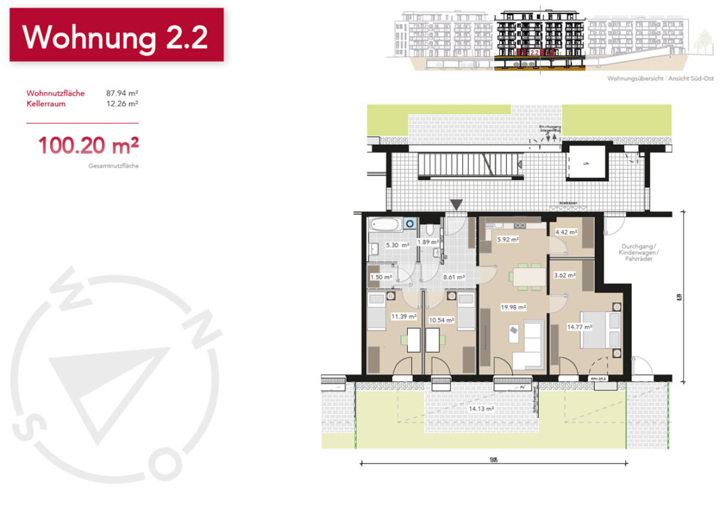 Wohnung 2.2