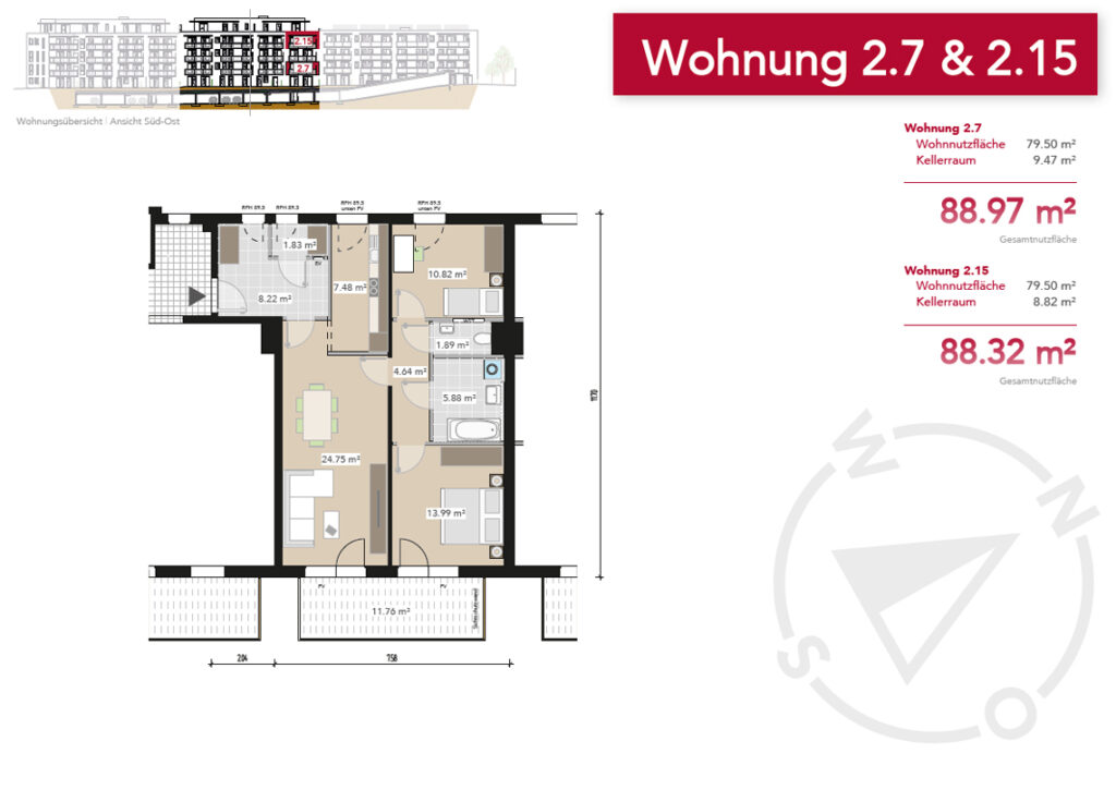Wohnung 2.7