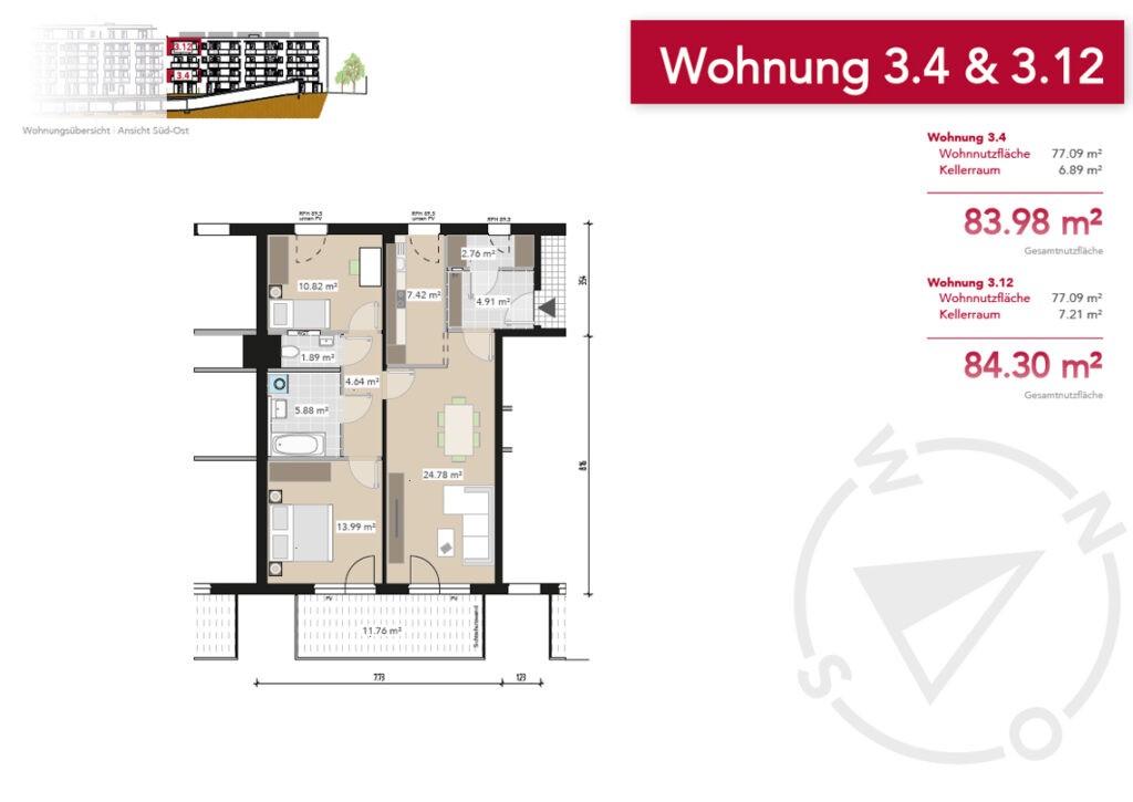 Wohnung 3.4
