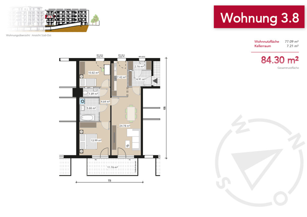 Wohnung 3.8