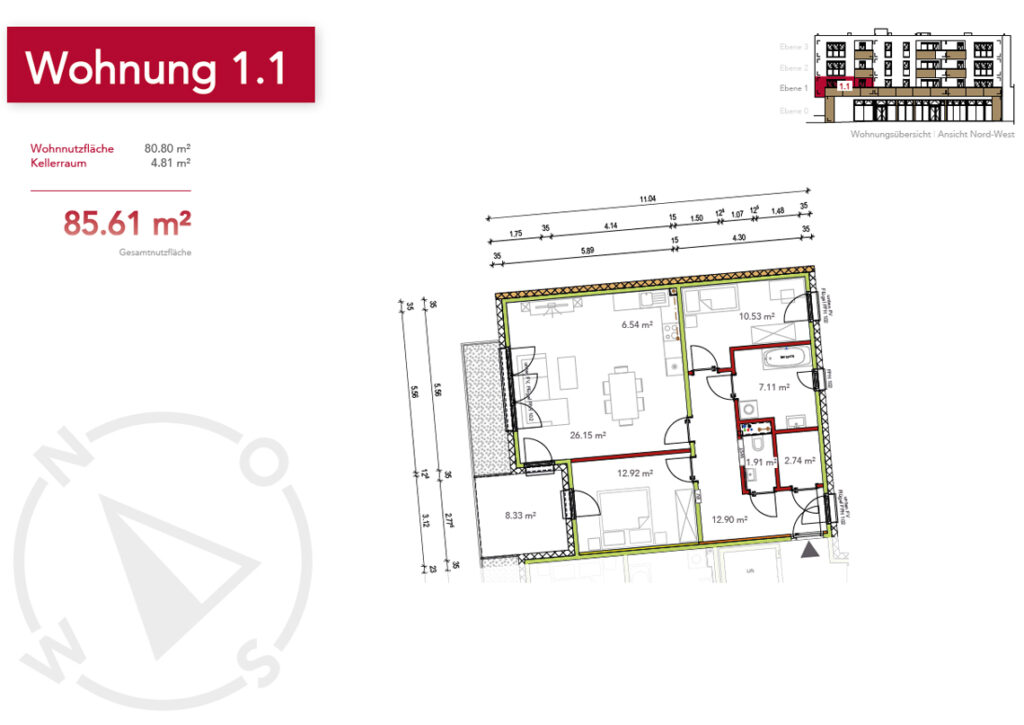 Wohnung 1.1