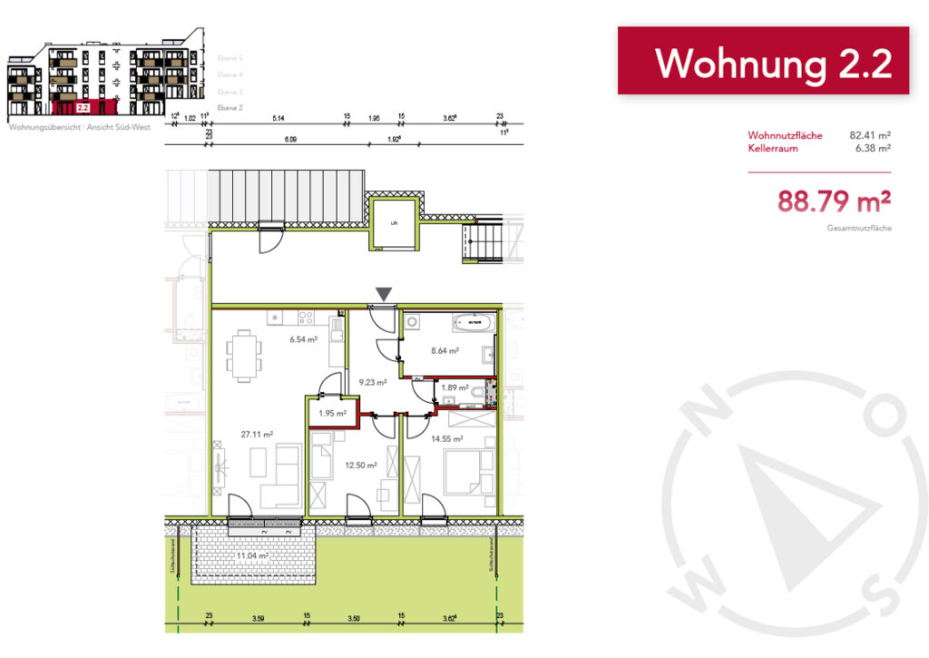 Wohnung 2.2