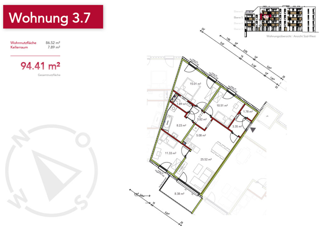 Wohnung 3.7