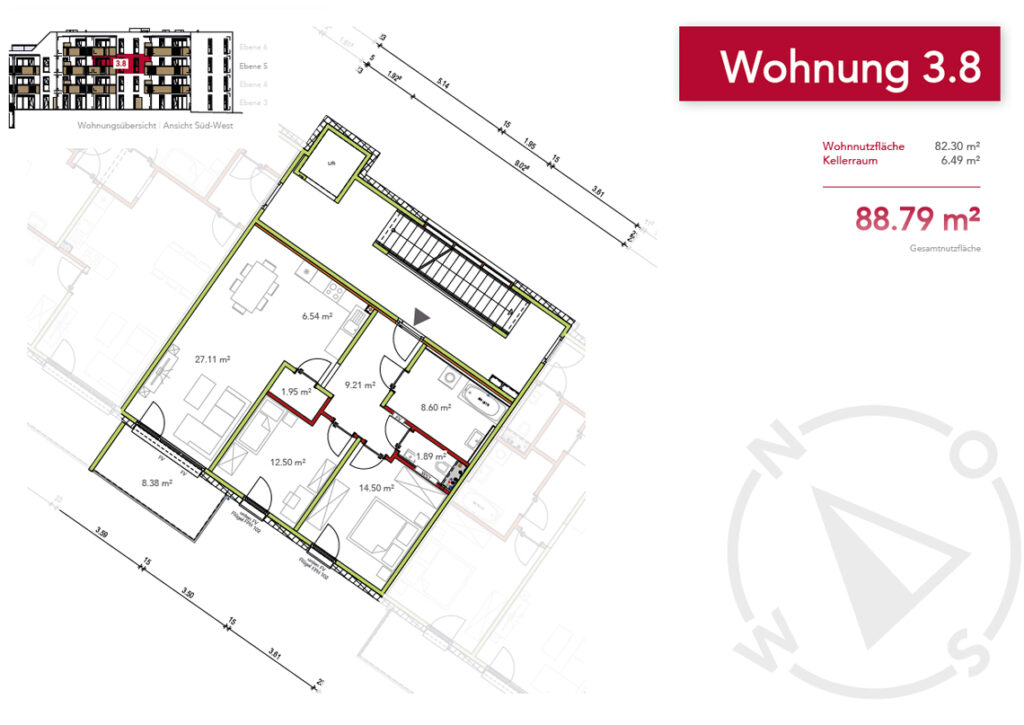 Wohnung 3.8
