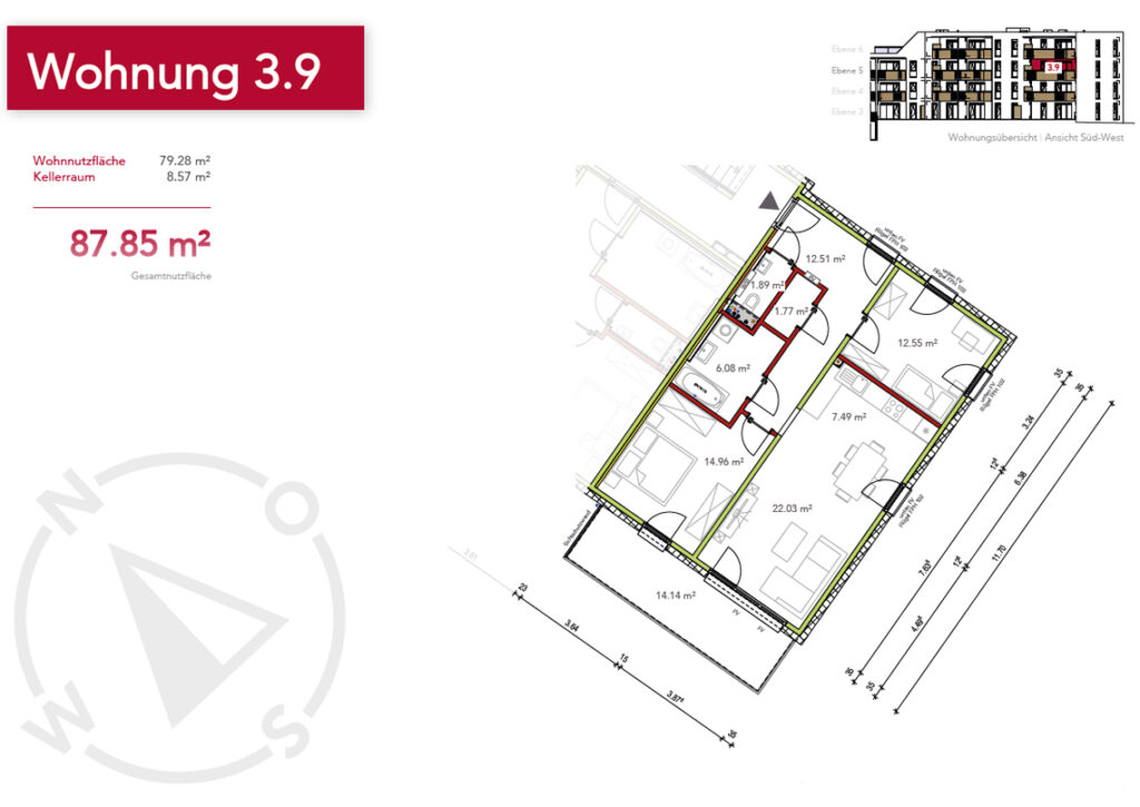 Wohnung 3.9