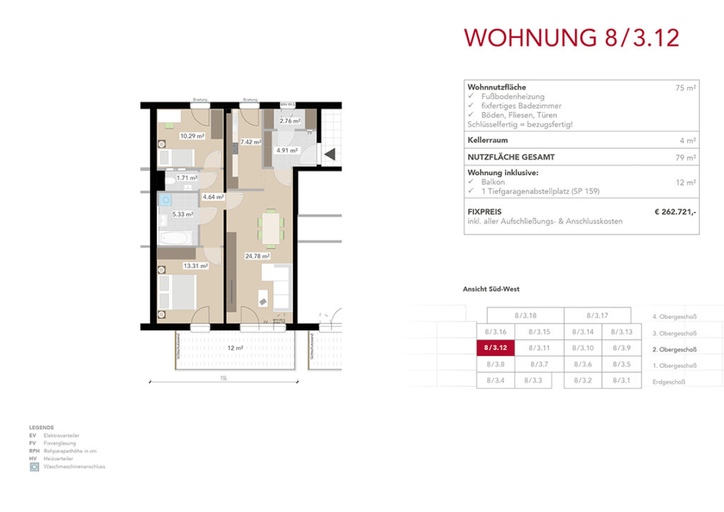 Wohnung 8/3.12