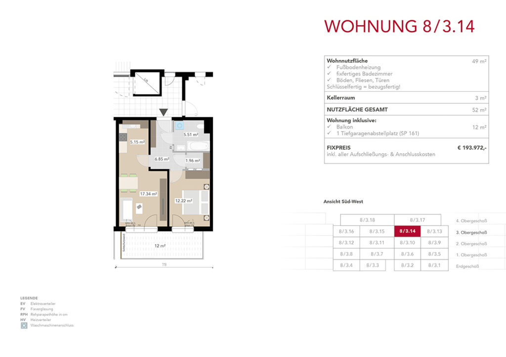 Wohnung 8/3.14