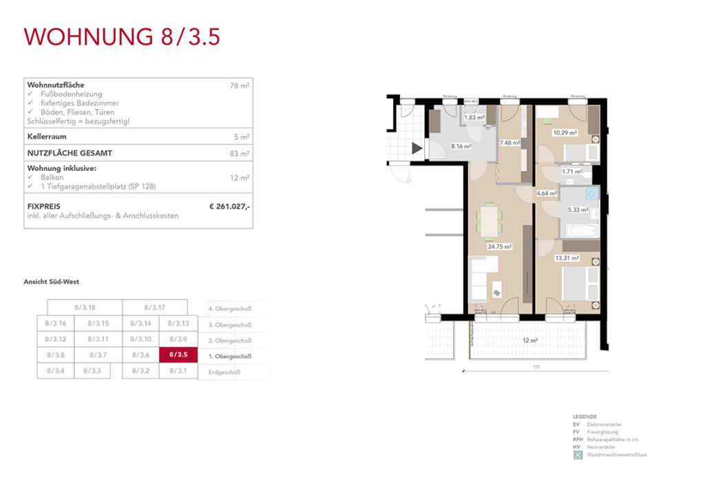 Wohnung 8/3.5
