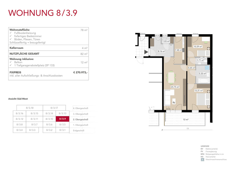 Wohnung 8/3.9