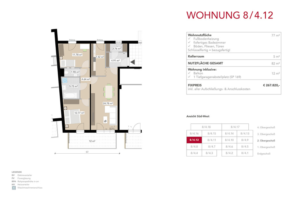 Wohnung 8/4.12