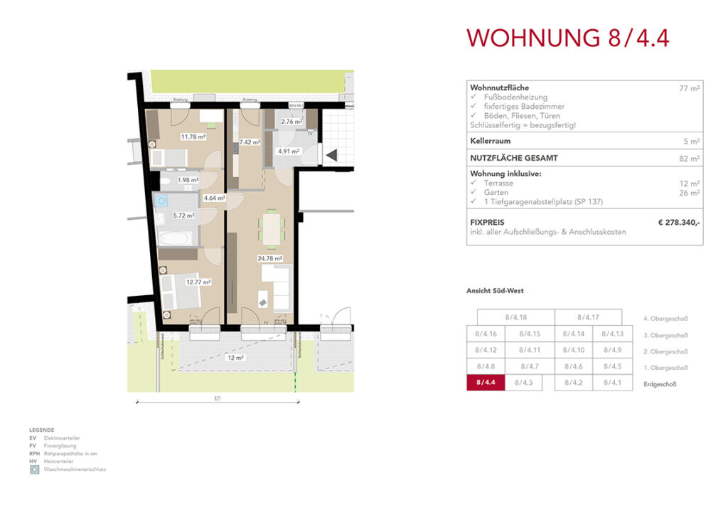 Wohnung 8/4.4