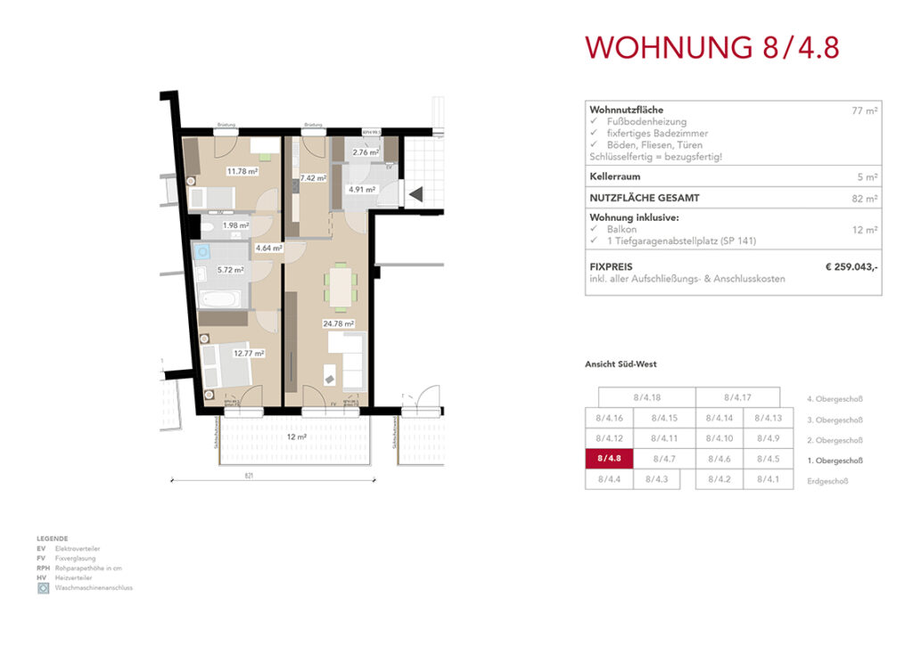 Wohnung 8/4.8