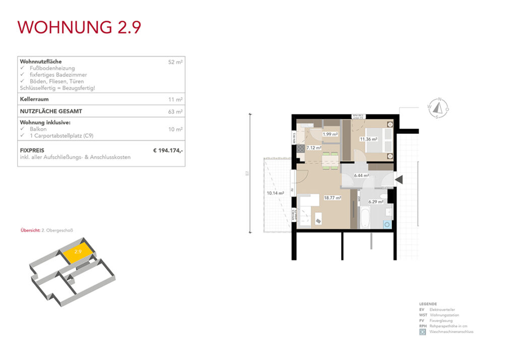 Wohnung 2.9