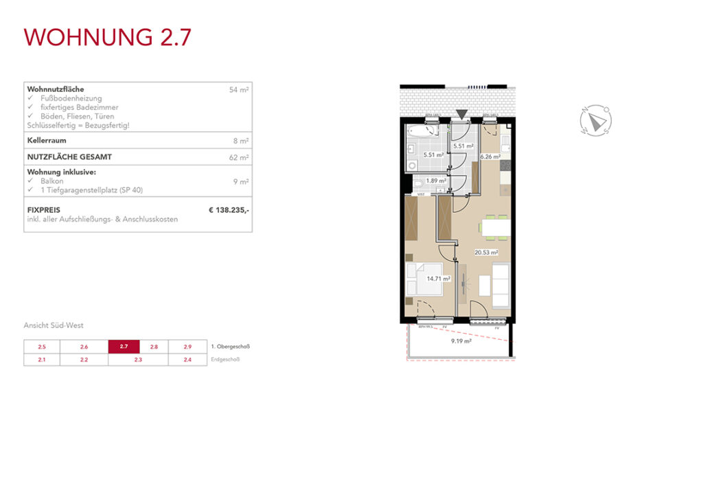 Wohnung 2.7